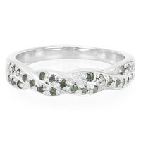 Bague en argent et Diamant fantaisie