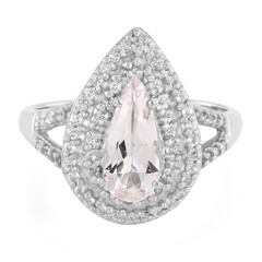 Bague en argent et Morganite