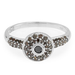 Bague en argent et Diamant fantaisie