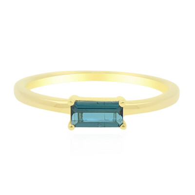 Bague en or et Indicolite du Brésil