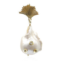 Pendentif en argent et Perle de culture d'eau douce (TPC)