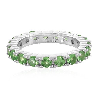 Bague en argent et Grenat Tsavorite