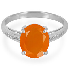 Bague en argent et Cornaline