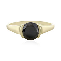 Bague en or et Diamant noir