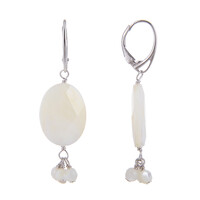 Boucles d'oreilles en argent et Nacre