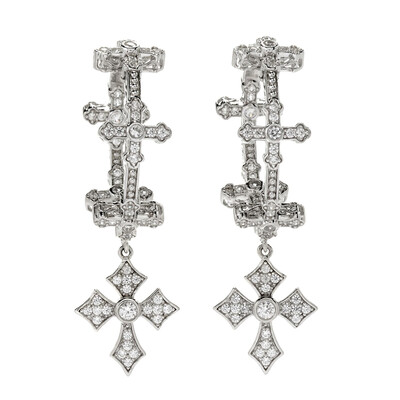 Boucles d'oreilles en argent et Zircon (Dallas Prince Designs)