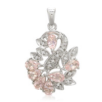 Pendentif en argent et Tourmaline cuprifère rose