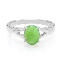 Bague en argent et Chrysoprase impériale