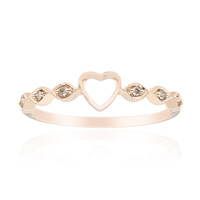 Bague en or et Diamant rose de France SI1 d'Argyle 