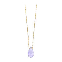 Collier en or et Améthyste Rose de France