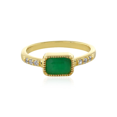 Bague en argent et Emeraude de Zambie