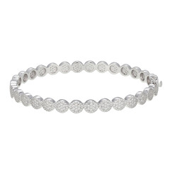 Bracelet en argent et Zircon (Adela Silber)