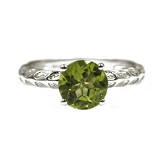 Bague en argent et Péridot