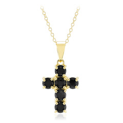 Collier en argent et Saphir noir