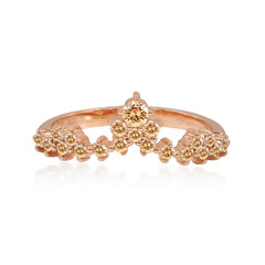 Bague en or et Diamant rose de France SI1 d'Argyle 