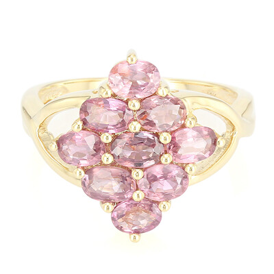 Bague en or et Saphir Padparadscha non chauffé (AMAYANI)