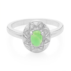 Bague en argent et Chrysoprase impériale