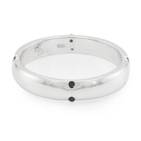 Bague en argent et Spinelle noir