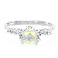 Bague en argent et Topaze Rayon de Lune