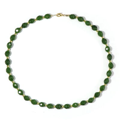 Collier en argent et Quartz vert
