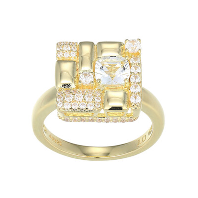 Bague en argent et Topaze blanche (Adela Silber)