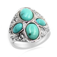 Bague en argent et Turquoise de Campitos (Anne Bever)