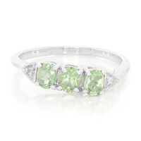 Bague en argent et Apatite de Russie