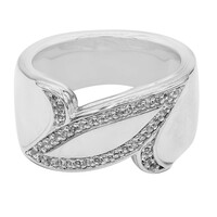 Bague en argent et Topaze blanche