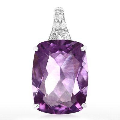 Pendentif en argent et Fluorite d'Espagne