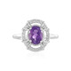 Bague en argent et Améthyste de Zambie