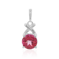 Pendentif en argent et Topaze rose