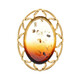 Pendentif en argent et Ambre de la Baltique Lever du soleil (dagen)