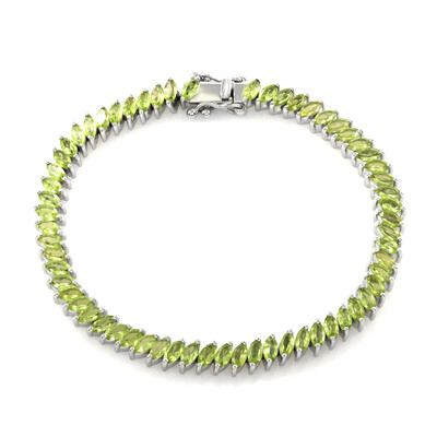 Bracelet en argent et Péridot