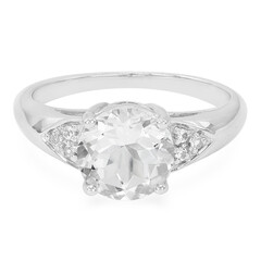 Bague en argent et Goshénite