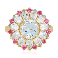 Bague en argent et Topaze bleu ciel