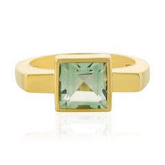 Bague en argent et Améthyste verte