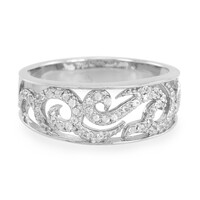 Bague en argent et Saphir blanc