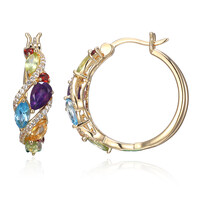 Boucles d'oreilles en argent et Améthyste de Zambie