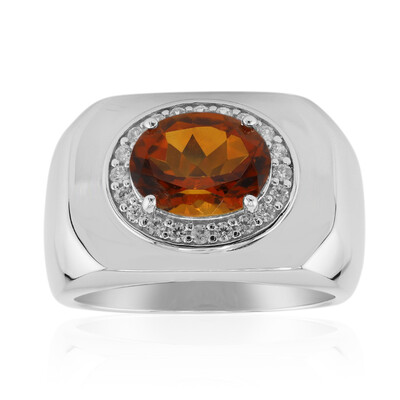 Bague en argent et Citrine Madère