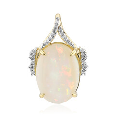 Pendentif en or et Opale blanche du Brésil
