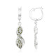 Boucles d'oreilles en argent et Diamant fantaisie