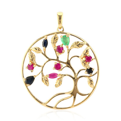 Pendentif en argent et Emeraude du Brésil