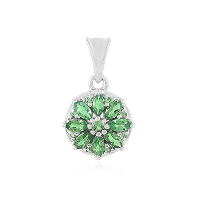 Pendentif en argent et Grenat Tsavorite