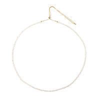Collier en argent et Pierre de Lune arc-en-ciel