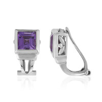 Clip d'oreille en argent et Améthyste