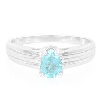 Bague en argent et Apatite bleue