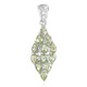 Pendentif en argent et Tourmaline cuprifère