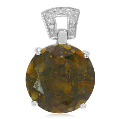 Pendentif en argent et Quartz Dinosaure