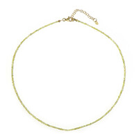 Collier en argent et Diamant jaune