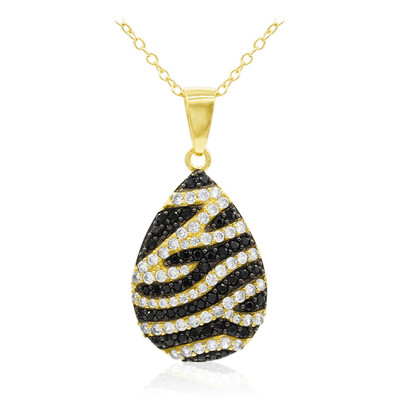Collier en argent et Spinelle noir